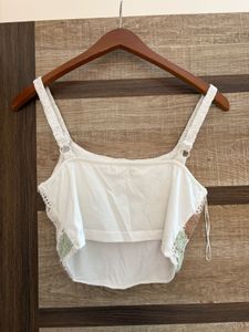 Crocheted Floral Tank Top