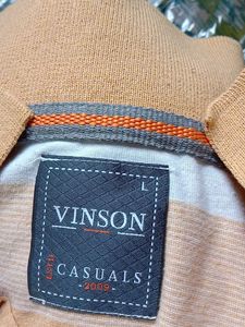 Striped Polo Shirt - Size L