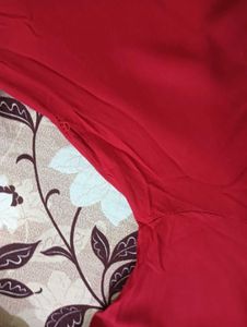 Red Embroidered Kurta