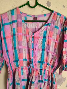 Vibrant Plaid Kurta