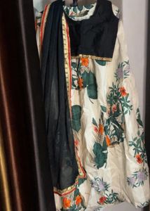 Floral Lehenga Crop Top Set