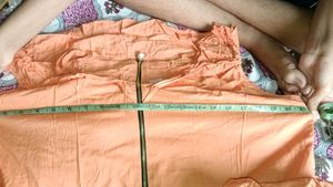 Orange High-Low Dress