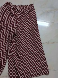 Chevron Print Palazzo Pants