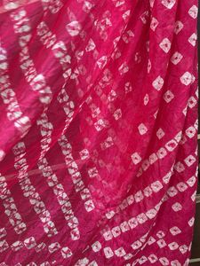 Vibrant Pink Bandhani Dupatta