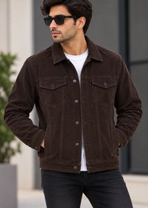 Men's Brown Corduroy Jacket