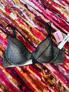 DKNY Black Polka Dot Bra