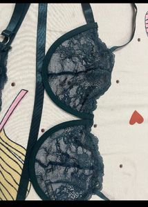 Savana Green Lace Bra