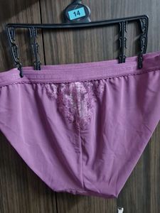 M&amp;S Purple Lace Trim Briefs