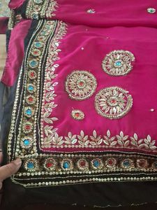 Designer Embroidered Silk Saree