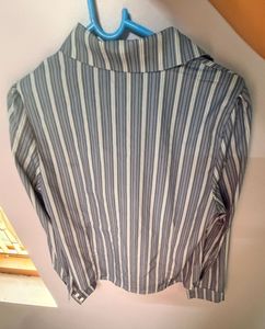 Savana Striped Gathered Blouse