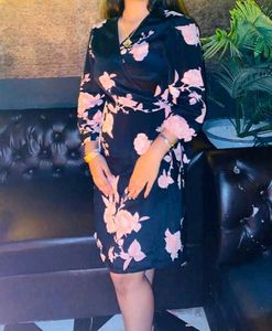 Floral Print Wrap Dress