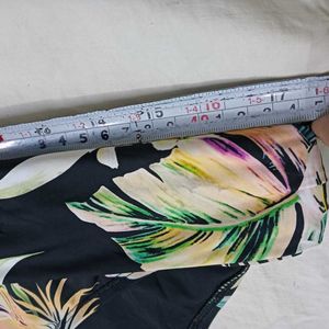 Tropical Print ⚛️Fold-Over Bikini Bottom