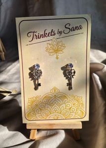 Lotus Pearl Drop Earrings