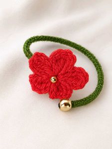 Red Crochet Flower breslate