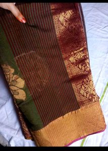 Banarasi Maroon Sari Fancy Saree