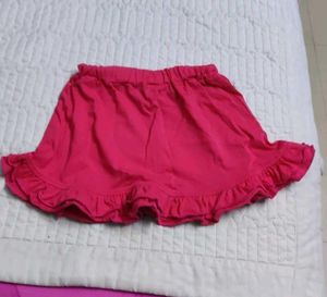 Cute Pink Ruffle Skirt