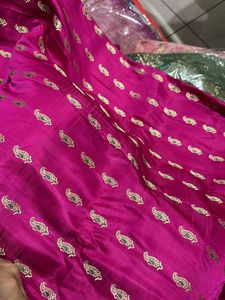 Stunning Green Banarasi pure Silk Saree