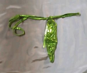 Vibrant Green Snake Print Bikini Top