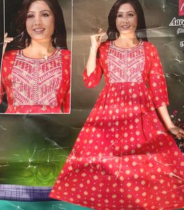 Beautiful Red Ethnic Gown/ kurta