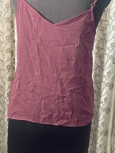 Women's Maroon Spaghetti Strap Top