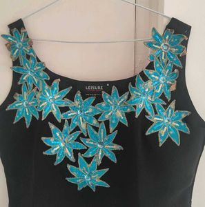 Black Blouse/ Top with embellishment