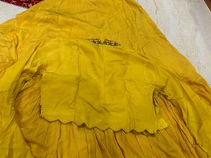 Vibrant Yellow Embroidered Lehenga Choli