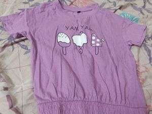 Multi colour Girls T shirt set of 3