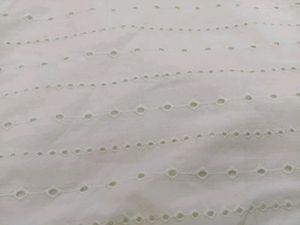 White Eyelet Peplum Top