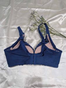 Elegant Navy Lace Bra