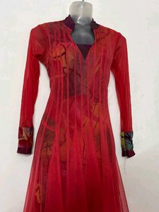 Pinterest long Stunning Red Ethnic Gown