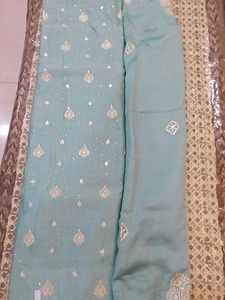 Beautifully Embroidered unstitched Set