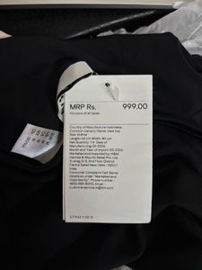 H&amp;M Black Sleeveless Fitted Top | New with Tag