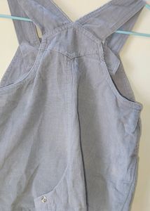 Cute Grey Dungaree For 3-6 Month Boy
