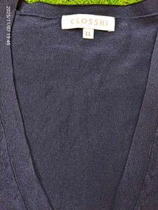 New Navy Blue Cardigan