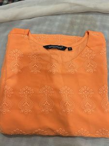 georgette embroidered kurta