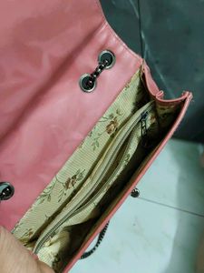 Chic Pink Zara Chain Shoulder Bag