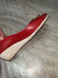 Red Wedge Heels