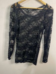 Elegant Black Lace Top