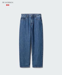 Uniqlo baggy blue jeans