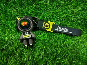 Imported Gray &amp; Black Spacemen Keychain 🚀🌌