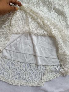 Elegant White Lace Halter Top