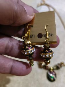 Indian Style Necklace and Earrings Set