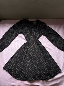 Vintage Floral Print Dress