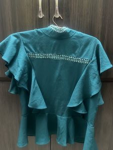 Turquoise Green Top