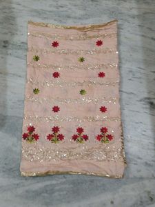 Designer Dupatta with Sequins and Embroidery