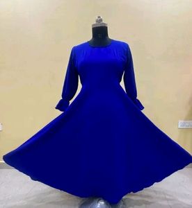 Blue Long Amrela Gown