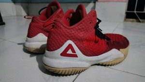 Red PEAK Basketball Shoes