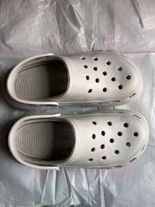 White Rubber Clogs – Crocs Style