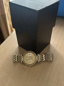 Daniel Klein Chronograph Golden Diamond Wrist Watc