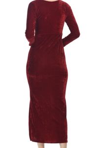 Elegant Velvet Maxi Dress XL